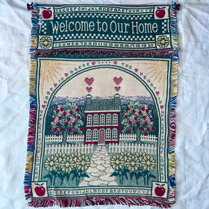 NOS Vintage 1995 American Weavers Decorative Dowel Wall Hanging 23 X 32 Made USA